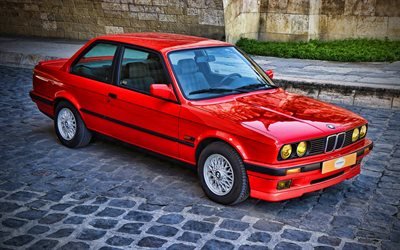 BMW 318is Coupe, HDR, E30, carros de 1989, especifica&#231;&#227;o FR, 1989 BMW s&#233;rie 3, carros alem&#227;es, BMW