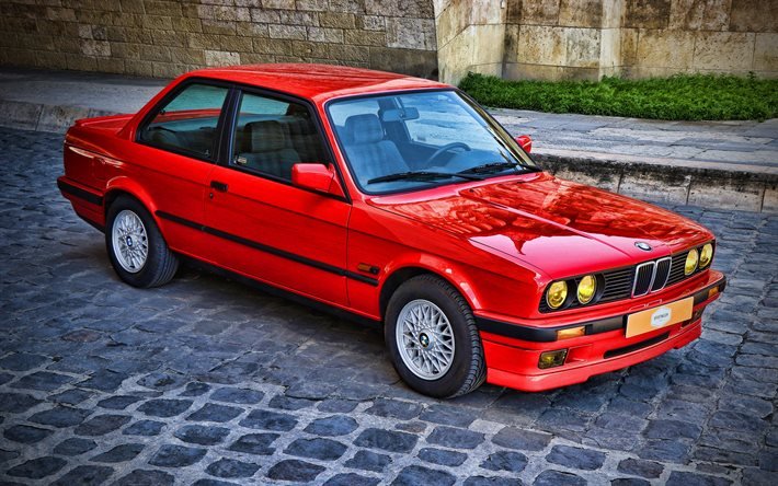 BMW 318is Coup&#233;, HDR, E30, 1989 voitures, FR-spec, 1989 BMW 3-series, voitures allemandes, BMW