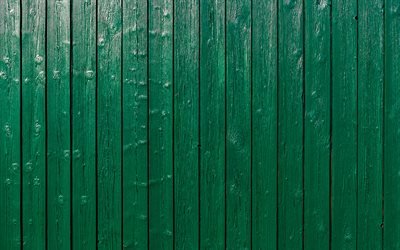 緑の木製の板, 4k, 水平木製ボード, 緑の木のテクスチャ, 木の板, 木製のテクスチャ, 木製の背景, 緑の木製ボード, 木製の板, 緑の背景