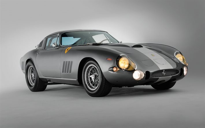 Ferrari 275 GTB, 1964 italiano de coches cl&#225;sicos, coches de &#233;poca, de plata para los coches deportivos, Ferrari