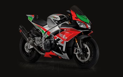 Aprilia RSV4 RF, 2018, superbike, 4k, racing bike, Aprilia