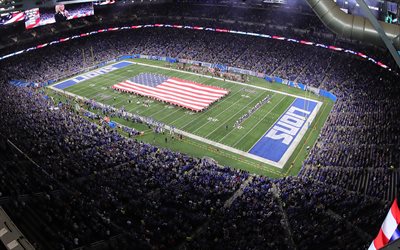 Ford Field, Detroit Lions, NFL, National Football League, american football, stadium, Detroit, Michigan, USA
