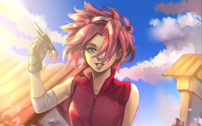 Sakura Haruno, manga, anime characters, Naruto