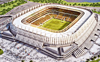 Arena Pernambuco, aerial view, brazilian stadiums, football stadium, soccer, Nautico Stadium, Brazil, Recife, Nautico arena, Clube Nautico Capibaribe