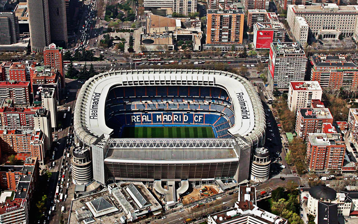 Santiago Bernabeu Stadium, Madrid, Spain, Real Madrid Stadium, Spanish Football Stadium