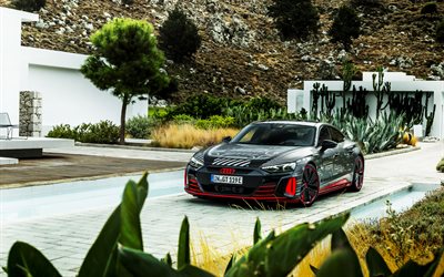 2021, Audi RS e-tron GT prototype, sports electric car, sports electric coupe, German electric cars, Audi