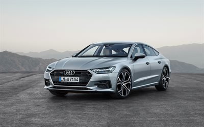 4k, Audi A7 Sportback de 2017, los coches, el nuevo A7 Sportback, los coches alemanes, el Audi