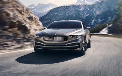 BMW Pininfarina, Gran Lusso Coupe, 2017, 4k, luxury coupe, concepts, new cars, German cars, BMW