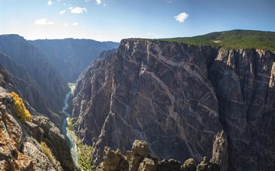 Black Canyon, 4k, estados unidos, Gunnison Parque Nacional, american monumentos, Colorado, estados UNIDOS