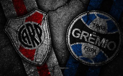 Il River Plate vs Gremio, Copa Libertadores 2018, Semifinale, creativo, River Plate FC, Gremio FC, pietra nera