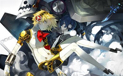 Aigis, Minato Arisato, manga, artwork, Persona 3