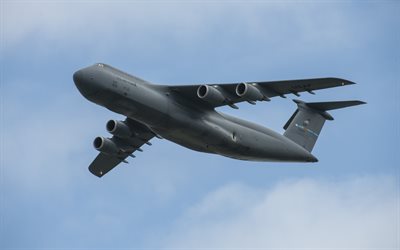 Lockheed C-5 Galaxy, Spirit of Global Reach, US strategic military transport aircraft, C-5M, US Air Force, USA, American military aircraft