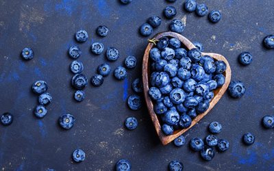 Blueberry, bog bilberry, western blueberry, I love blueberries, heart, Vaccinium uliginosum