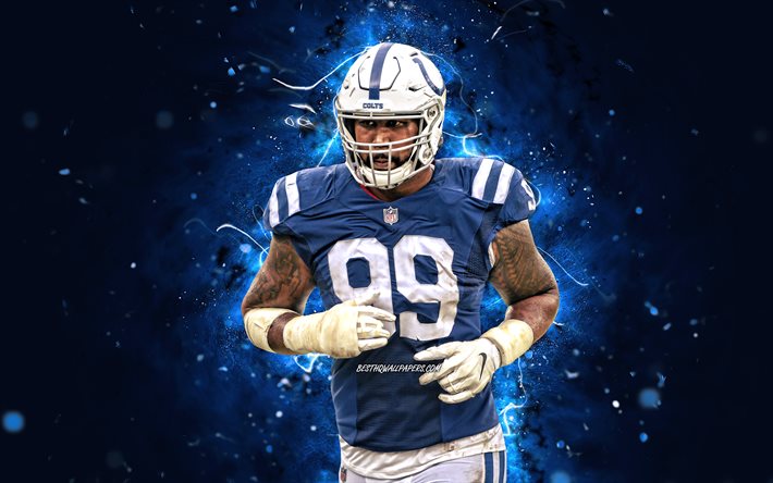 Download Wallpapers Deforest Buckner 4k Tight End Indianapolis Colts American Football Nfl Deforest George Buckner National Football League Neon Lights Deforest Buckner 4k Deforest Buckner Indianapolis Colts For Desktop Free Pictures For