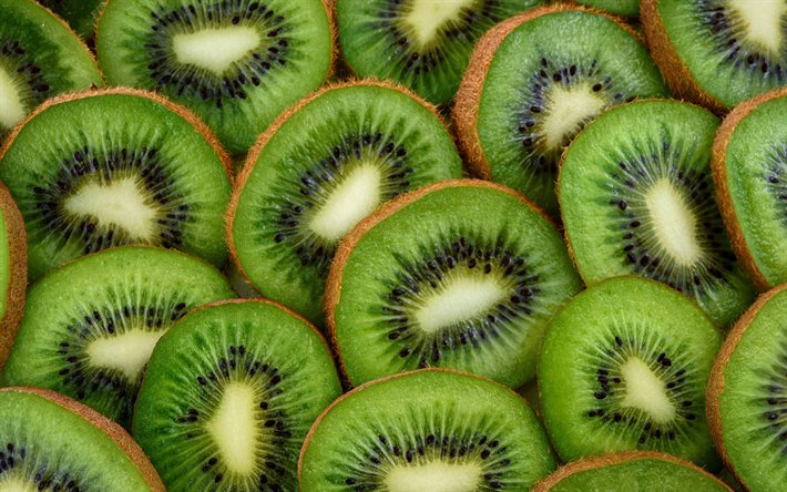 trama di kiwi, sfondo con kiwi, frutta, sfondo kiwi, frutti ricchi di vitamina C, kiwi