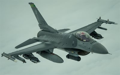 F-16 Fighting Falcon, General Dynamics, American fighter, US Air Force, stridsflygplan