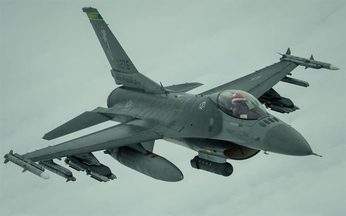 F-16 Fighting Falcon, General Dynamics, el luchador Americano, NOS de la Fuerza A&#233;rea, aviones de combate