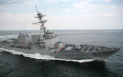 L&#39;USS Farragut, DDG-99, Arleigh Burke-classe, destroyer de l&#39;US Navy, de l&#39;oc&#233;an, NOUS, les navires de guerre