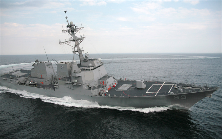 USS Farragut, DDG-99, Arleigh Burke-luokan, h&#228;vitt&#228;j&#228;, YHDYSVALTAIN Laivaston, ocean, MEILLE, sotalaivoja