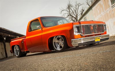 Download wallpapers Chevrolet C10, 4k, tuning, 1978 cars, pickups, retro  cars, low rider, Chevrolet for desktop with resolution 3840x2400. High  Quality HD pictures wallpapers