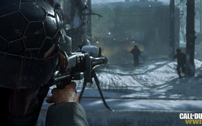 Call of Duty segunda guerra mundial, 2017, II Guerra mundial, atirador, cartaz, novos jogos