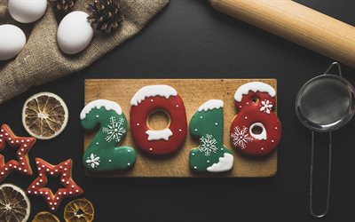 2018 Yeni Yıl, bisküvi, hamur işleri, 2018 kavramlar, Yeni yılınız kutlu olsun