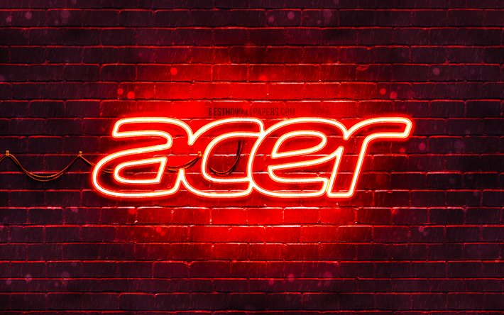 Download wallpapers Acer red logo, 4k, red brickwall, Acer logo, brands,  Acer neon logo, Acer for desktop free. Pictures for desktop free