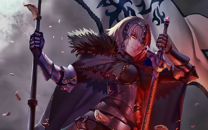 Jeanne d Arc, Fate Apocrypha, Fate Grand Order, Alter, manga, artwork, Avenger, Fate Series, TYPE-MOON