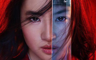 Mulan, 4k, affisch, 2020 film, Liu Yifei, fan art, 2020 Mulan
