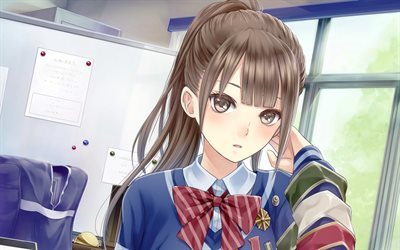 seifuku, Japanese school uniform, manga, bishojo, Japanese game