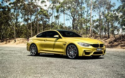 BMW M4クーペ, 黄色のBMW, F82, BMWチューニング, スポーツカー