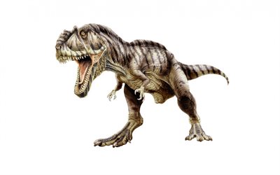 Theropod, dinosaur, 3d, Mesozoic era, art, large dinosaur, predator