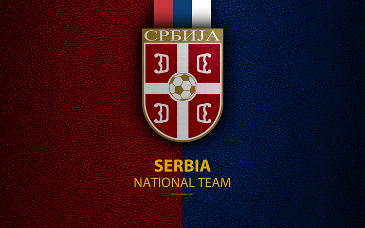 Download wallpapers Serbia national football team, 4k, leather texture ...