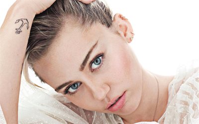 Miley Cyrus, アメリカの歌手, 肖像, 化粧, 顔, 有名なシンガー, 米国, 驚, Miley線ヘムズワース