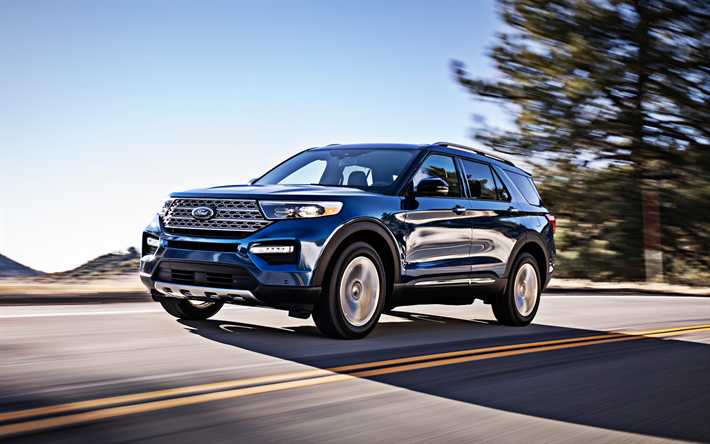 Download Wallpapers Ford Explorer Blue Suv New Blue Explorer American Cars Ford Usa For Desktop Free Pictures For Desktop Free
