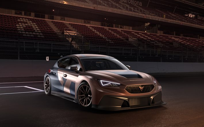 2020, Seat Cupra Leon Competition, front view, exterior, tuning Cupra Leon, race car, spanish cars, Seat