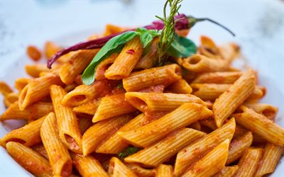 pasta, cucina italiana, macro, piatti appetitosi, il cibo italiano