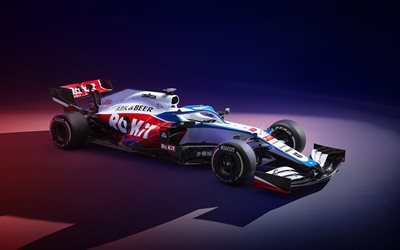 2020, Williams FW43, vista de frente, exterior, nuevo FW43, ROKiT Williams Racing, F1 el a&#241;o 2020, los coches de carreras, Williams Grand Prix Engineering