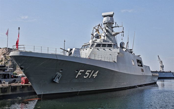 TCG Kinaliada, F514, Turkish Navy, Turkish corvette, NATO, Turkish warships, F-514, Ada-class ASW corvettes