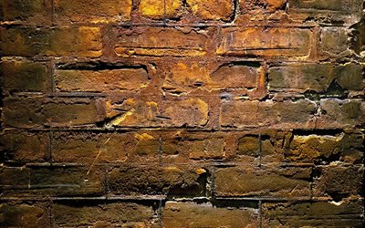 古いレンガのテクスチャ, 茶色のレンガの質感, グランジレンガの背景, レンガのテクスチャ, れんが造りの壁