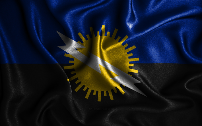 zulia-flagge, 4k, gewellte seidenflaggen, venezolanische staaten, tag von zulia, stoffflaggen, flagge von zulia, 3d-kunst, zulia, s&#252;damerika, staaten von venezuela, zulia 3d-flagge, venezuela