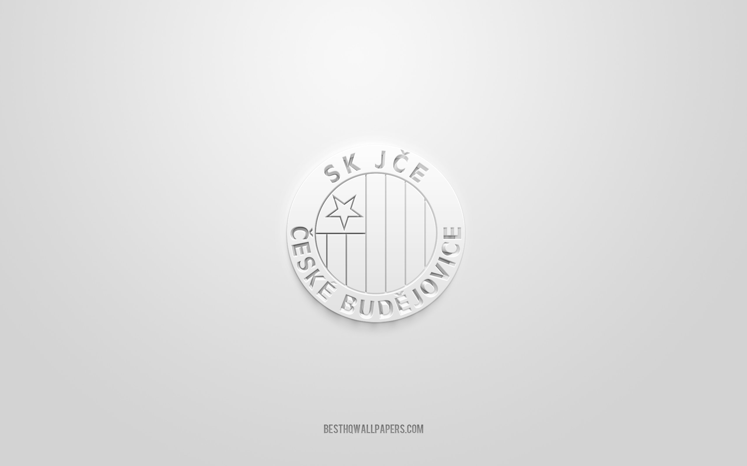 Télécharger Fonds Décran Sk Dynamo Ceske Budejovice Logo 3d Créatif Fond Blanc Première 