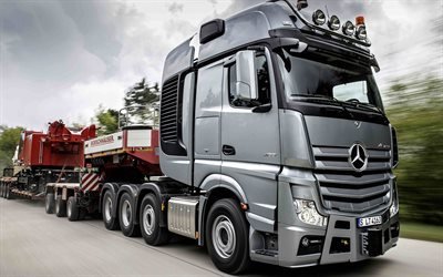 Mercedes-Benz Actros 4163 SLT, 8x4, cami&#243;n, tractor, transporte de carga sobredimensionada, nuevos camiones, Mercedes-Benz