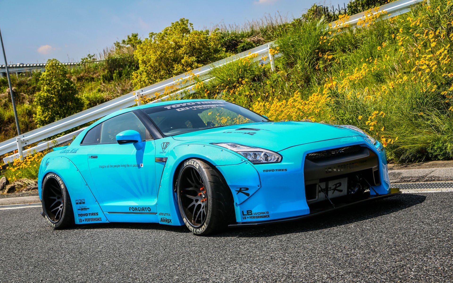 Download wallpapers Liberty Walk, tuning, Nissan GT-R, R35, supercars ...