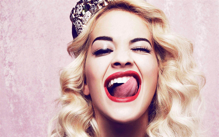 Rita Ora, portrait, visage, 4k, le chanteur Britannique, des c&#233;l&#233;brit&#233;s Britanniques