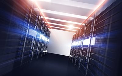 datum-center, 3d-server-racks, hosting-konzepte, 4k, servern, netzwerk-equipment, netzwerk-konzepte, dedizierte server