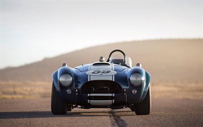 Shelby Cobra 289, 4k, front view, 1964 cars, supercars, CSX 2473, 1964 Shelby Cobra, Shelby