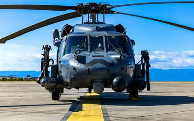 sikorsky hh-60 pave hawk, hélicoptère militaire de recherche et de sauvetage, hh-60g pave hawk, us navy, hh-60g, hélicoptères militaires, sikorsky