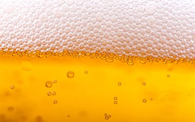 4k, bier textur, fl&#252;ssige texturen, bier mit schaum-textur, bier, schaum, getr&#228;nke textur, hintergrund, helles bier