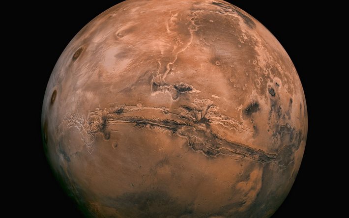 Mars, syst&#232;me solaire, plan&#232;te rouge, le paysage de Mars, les plan&#232;tes du syst&#232;me solaire